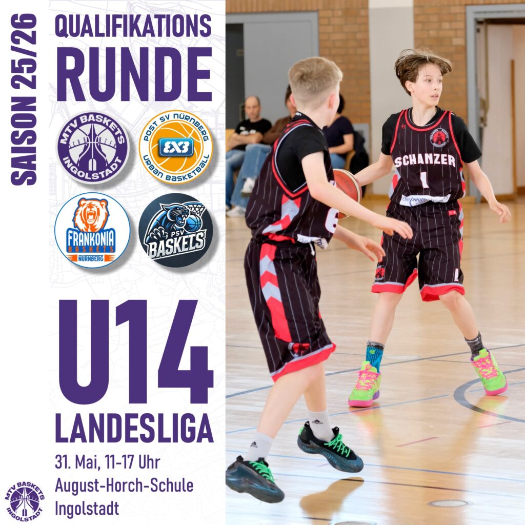 🏀🏀🏀
BLICK NACH VORN!
🏀🏀🏀
Am 31. Mai findet in Ingolstadt die erste Runde der Qualifikation für die nächste Landesliga-Saison in der Altersklasse U14 statt. Neben den MTV Baskets sind der PSV Ingolstadt, Frankonia Nürnberg und das Team des Post SV Nürnberg am Start. Spannende Spiele sind garantiert. Eine große Herausforderung für das junge Team der MTV Baskets.
⛹ LET'S GO BASKETS
#landesliga #spieltag #gameday #basketballbezirkschwaben #oneteam #jugendsport #wewantyou #bayernbasketball #victory #bbvonline #trainer #trainingday #mtvingolstadt #basketballtime #ingolstadt #mtvbaskets #onefamily #basketball #mtvbasketsingolstadt #ruleyourcourt #MTVBasketsIngolstadt #teamsport #supporters #supportyourteam
