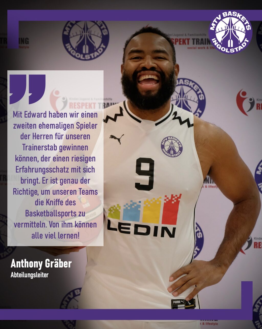 🏀🏀🏀
BIG NEWS ❗
🏀🏀🏀
⛹ Die Herren-1 der MTV Baskets erhalten ein neues Trainergespann! Daniel Krause und Edward Ayileke übernehmen ab kommender Saison das Ruder. Mit ihrer jahrelangen Erfahrung und den zahrleichen Einsätzen für den MTV in den letzten Jahren sind die beiden Routiniers das ideale Gespann, um die Herren wieder nach vorne zu führen.
⛹ Vorausgegangen waren viele Gespräche, bei denen die beiden mit Abteilungsleiter Anthony Gräber die Zielsetzung und die Zukunftsperspektiven für die MTV Baskets erörtet und festgesteckt hatten. "Wir haben alle ein gutes Gefühl, dass daraus eine langfristige und erfolgreiche Zusammenarbeit erwachsen wird, die unseren Ambitionen aber auch dem "Wir-Gefühl" bei den MTV Baskets neuen Schwung verleiht."
LET'S GO BASKETS 🏀
#champions #meisterschaft #basketballbezirkschwaben #oneteam #jugendsport #wewantyou #bayernbasketball #bbvonline #trainer #trainingday #mtvingolstadt #basketballtime #ingolstadt #mtvbaskets #onefamily #basketball #mtvbasketsingolstadt #mannschaft #ruleyourcourt #MTVBasketsIngolstadt #teamsport #supporters #supportyourteam