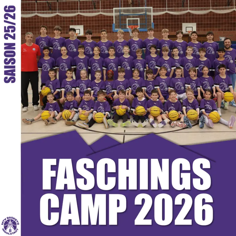 🏀🏀🏀
FASCHINGSCAMP 2026 - WIR SAGEN DANKE!
🏀🏀🏀

55 Kinder, 5 Tage, U10 bis U18 - ein voller Erfolg 🥁

🙏 DANKE an alle, die im Vorfeld und während des Camps so tätkräftig unterstützt haben, an alle Eltern und Partner, aber v.a. an die Kinder und Jugendlichen, die mit so viel Einsatz und Spaß am Spiel das Camp zum Erfolg geführt haben.

🏀⛹👏
LET'S GO BASKETS