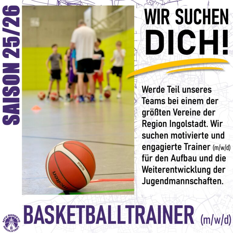 🏀🏀🏀
WIR SUCHEN DICH !
🏀🏀🏀
👉 Werde Basketballtrainer (m/w/d) bei den MTV Baskets Ingolstadt, einem der größten Vereine ider Region Ingolstadt!
❓ Du liebst Basketball, arbeitest gern mit Menschen und möchtest dein Wissen weitergeben?
✅ Dann bist du bei uns genau richtig! Unser engagierter Basketballverein sucht ab sofort einen motivierten Trainer (m/w/d) für den Aufbau und die Weiterentwicklung unserer Jugendmannschaften.
Was wir dir bieten:
✅ Starkes Teamgefühl! Bei uns bist du mehr als nur der Coach. Du wirst Teil einer lebendigen Vereinsfamilie, die gemeinsam gewinnt und zusammenhält.
✅ Eigenverantwortung & Gestaltungsspielraum! Deine Ideen sind willkommen, egal ob Spielphilosophie, Trainingskonzept oder Teambuilding, du gestaltest aktiv mit.
✅ Individuelle Förderung! Wir unterstützen dich bei der Fortbildung, z. B. beim Erwerb oder Ausbau deiner Trainerlizenz.
✅ Anerkennung & Wertschätzung! Deine Arbeit ist uns wichtig. Wir bieten eine faire Aufwandsentschädigung und eine transparente Kommunikation.
✅ Modernes Umfeld! Gut ausgestattete Trainingshallen, engagierte Eltern & Unterstützer sowie ein wachsendes Netzwerk an Kooperationspartnern.
Was du mitbringst:
🏀 Leidenschaft für Basketball
🏀 Erfahrung im Coaching oder Spielen, idealerweise mit Trainerlizenz (nicht zwingend erforderlich, aber wünschenswert)
🏀 Teamgeist und Verantwortungsbewusstsein
🏀 Freude an der Arbeit mit Jugendlichen und ambitionierten Spielern
🏀 Zuverlässigkeit und Motivation
Über uns:
Wir sind ein wachsender Basketballverein mit Fokus auf Jugendförderung, regionaler Vernetzung und langfristiger Entwicklung. Unsere Teams haben große Ziele
Neugierig geworden?
👉 Dann melde dich gern bei uns!
📧 mtvbaskts@mtv-in.de
Betreff: Trainersuche
🏀🏀🏀
LET'S GO BASKETS !
#trainer #trainerwanted #teamsport #basketball #jugendsport #nachwuchsförderung #coach #coachwanted #ingolstadt #ingolstadtsport #mtvingolstadt #basketballbezirkschwaben #bbvonline