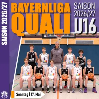 🏀🏀🏀
BAYERNLIGA-QUALIFIKATIONS-TURNIER
🏀🏀🏀

Kommenden Sonntag treten unsere Jungs in Augsburg an, um sich die Teilnahme an der Bayernliga-Saison 2026/27 zu erspielen. Das wird ein hartes Stück Arbeit in dieser ersten Runde, geht es doch gegen starke Mannschaften aus Augsburg, Dachau und Nördlingen.

🥁⛹🥁
LET'S GO BASKETS !

#bayernliga #qualifikation #spieltag #gameday #basketballbezirkschwaben #oneteam #jugendsport #wewantyou #bayernbasketball #bbvonline #ingolstadt #mtvbaskets #onefamily #basketball #mannschaft #teamsport #supporters #supportyourteam